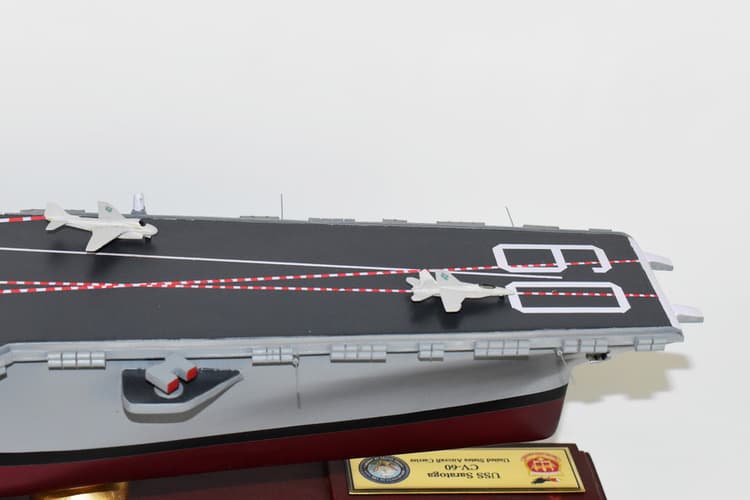 USS Saratoga CV-60 Aircraft Carrier Model - 36 inches