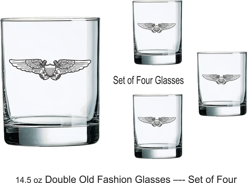 NFO Wings Double Old Fashion Glasses