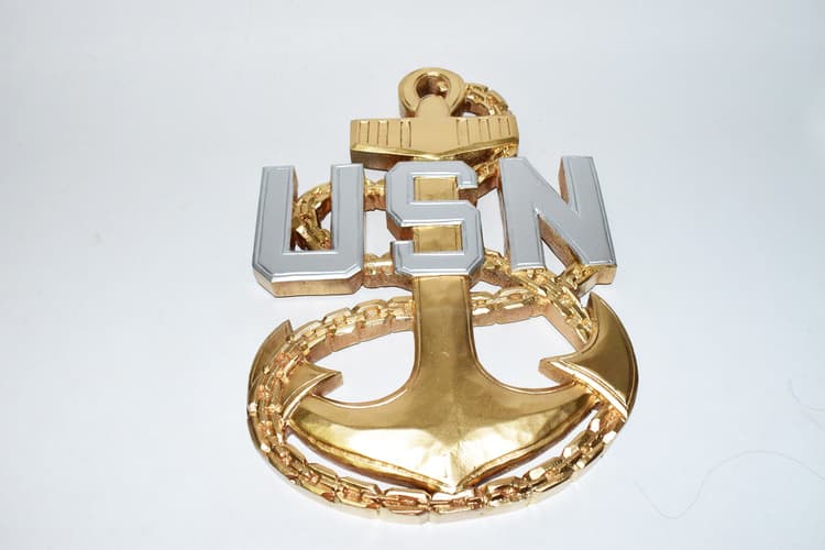 Navy Chief Fouled Anchor Wall Plaque