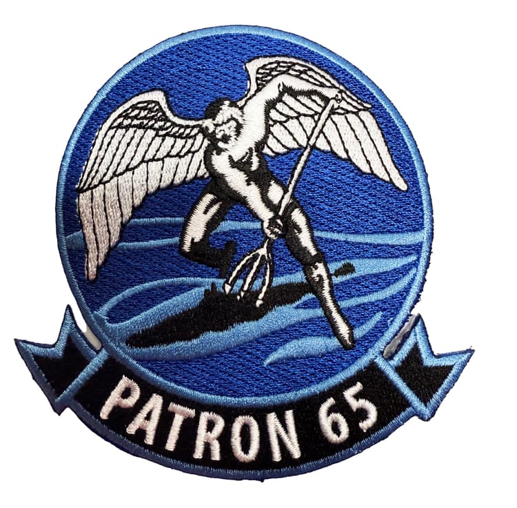 VP-65 Tridents Squadron Patch – Sew On, 4 Inch, Embroidered