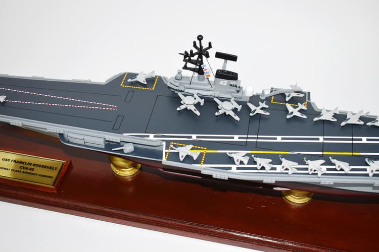 USS Franklin D. Roosevelt CVA-42 Aircraft Carrier Model