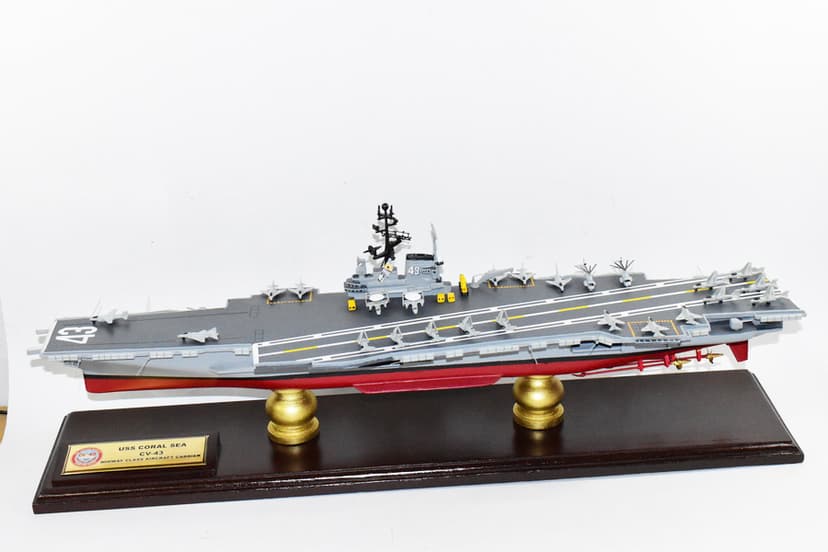 USS Coral Sea CVA-43 Aircraft Carrier Model