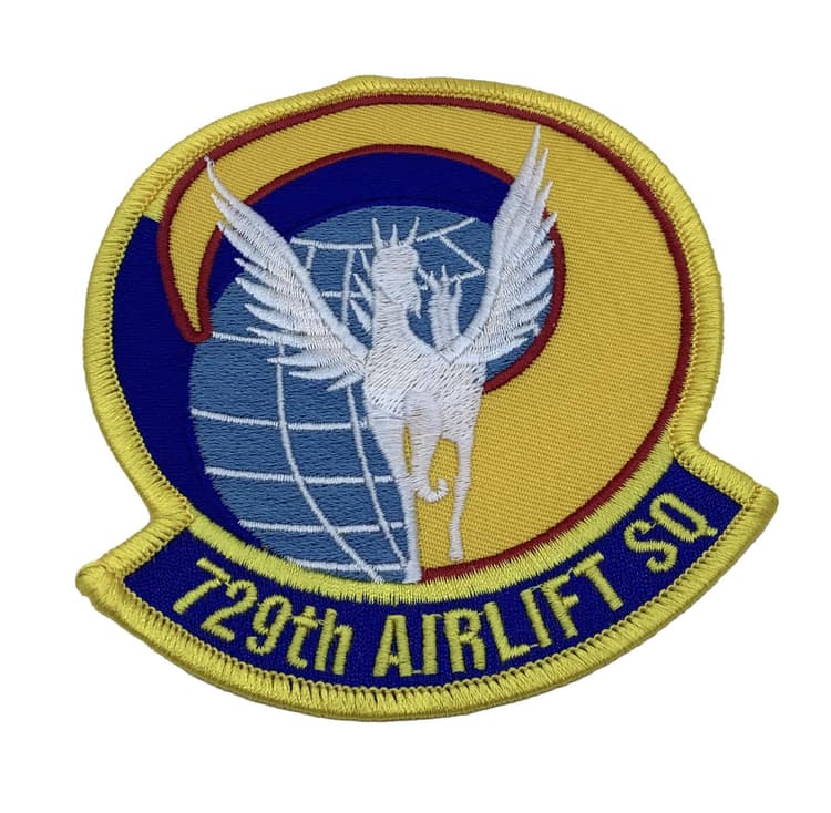 729th Airlift Squadron Patch - With Hook and Loop