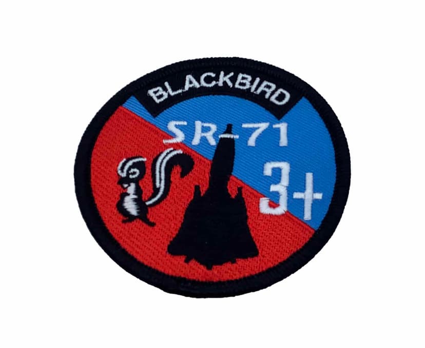 SR-71 Blackbird Patch – With Hook and Loop