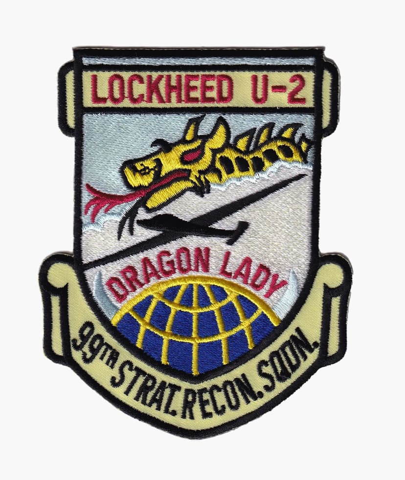 Lockheed U-2 Dragon Lady Patch – Plastic Backing, 4"