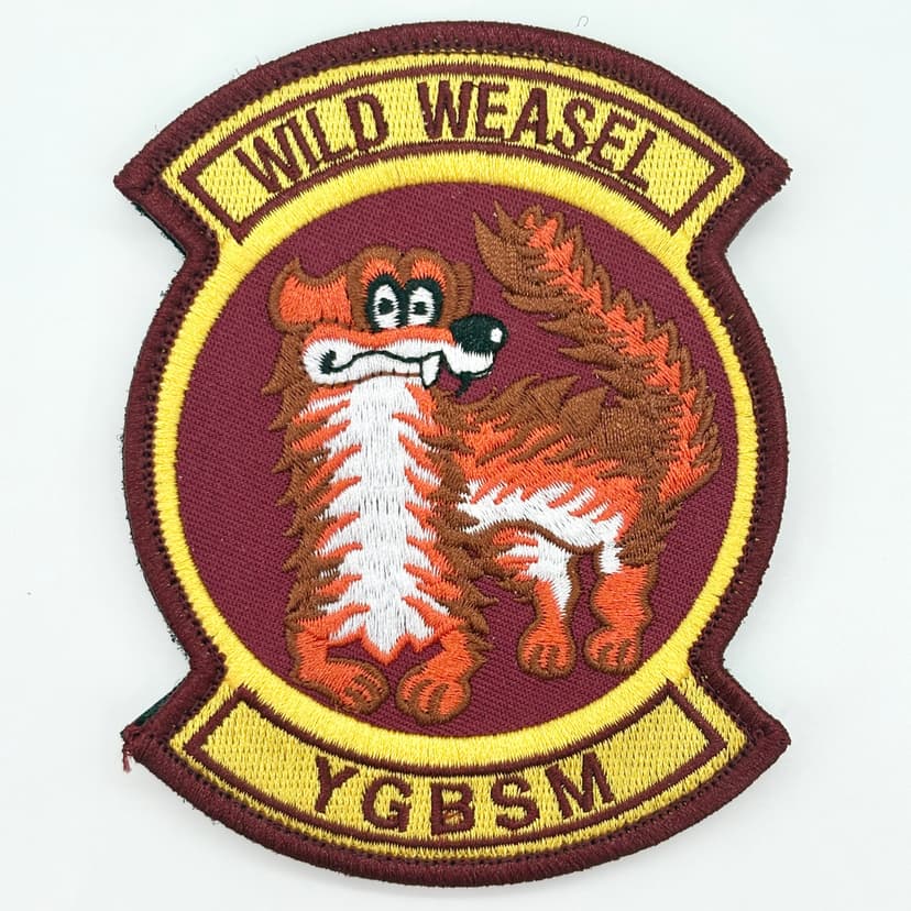 Wild Weasels YGBSM Patch– With Hook and Loop, 4.5"