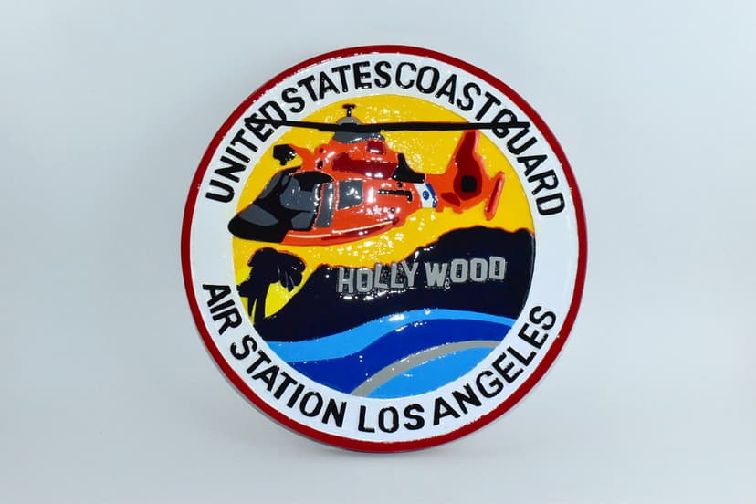 Coast Guard Air Station Los Angeles Plaque